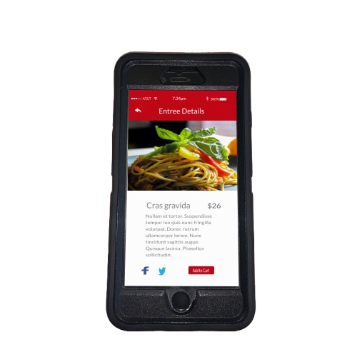 Mobile App Design layout preview